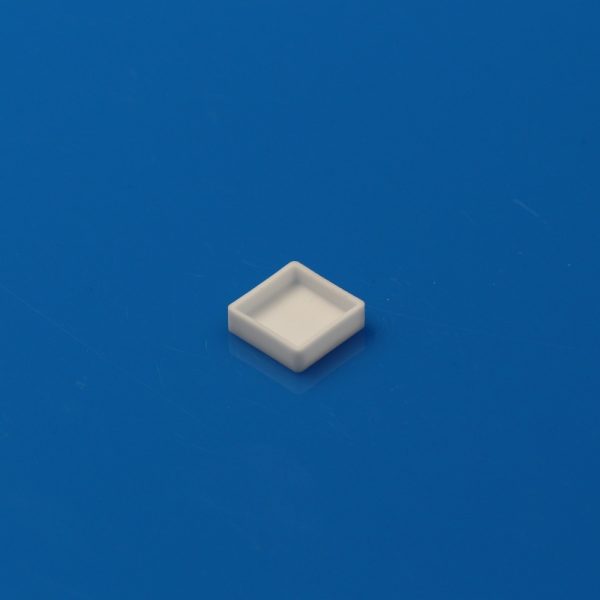 Alumina Ceramic Shallow Square Crucible for Thermal Analysis Instruments - 12×10.3×3.4mm (5)