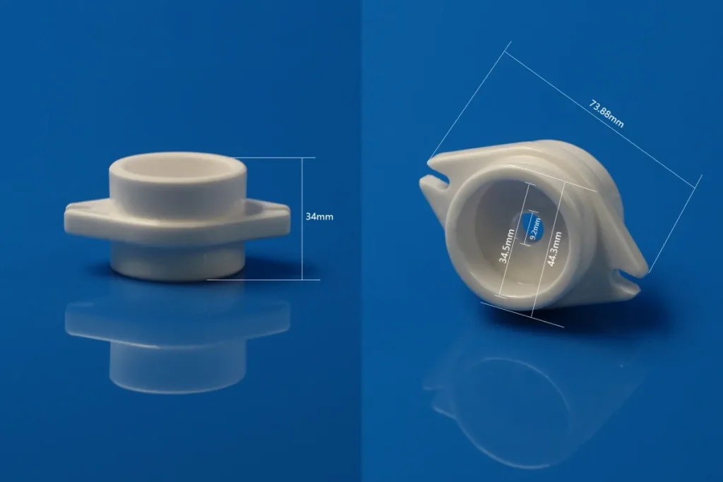 Dual-Lug High-Voltage Ceramic Insulator for Electrostatic Oil Fume Purifier