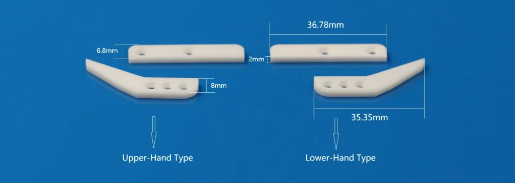 Three-Hole Ceramic Scissor Blade Set for Water Jet Loom