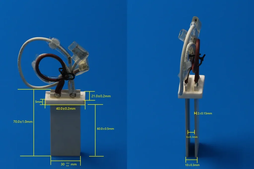 220V 1250W Dual-Plate Alumina Ceramic Heating Element Assembly