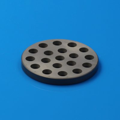 Silicon Carbide Perforated Distribution Plate with 19 Holes for Flow Distribution