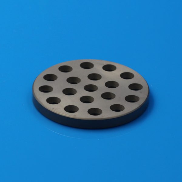Silicon Carbide Perforated Distribution Plate with 19 Holes for Flow Distribution (1)