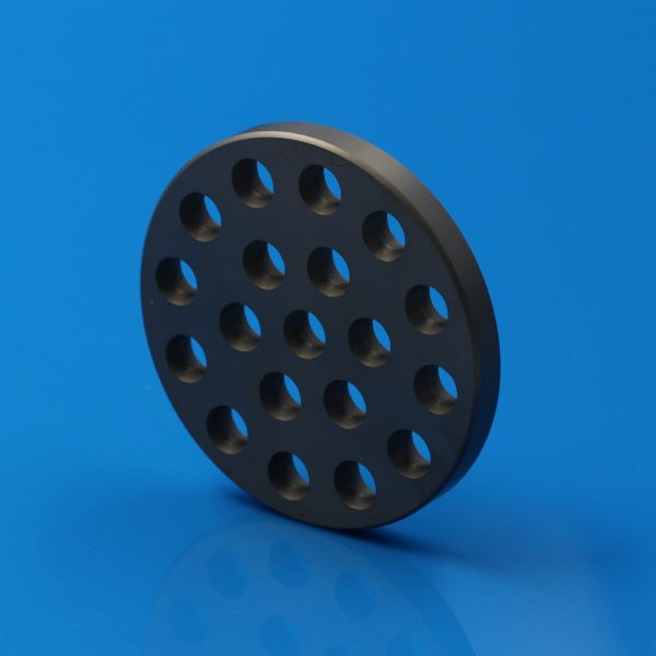 Silicon Carbide Perforated Distribution Plate with 19 Holes for Flow Distribution (3)
