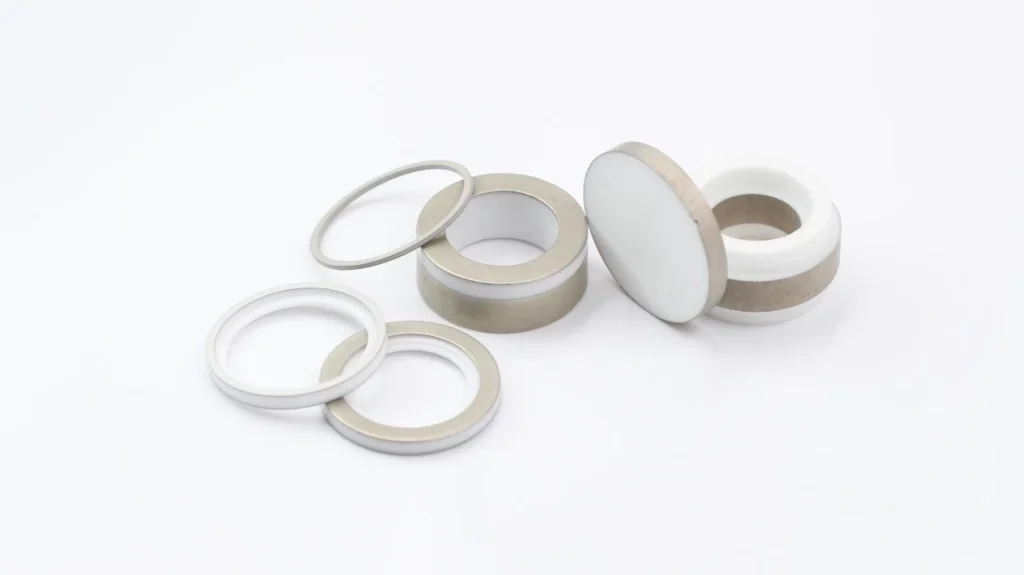 Metallized ceramic ring