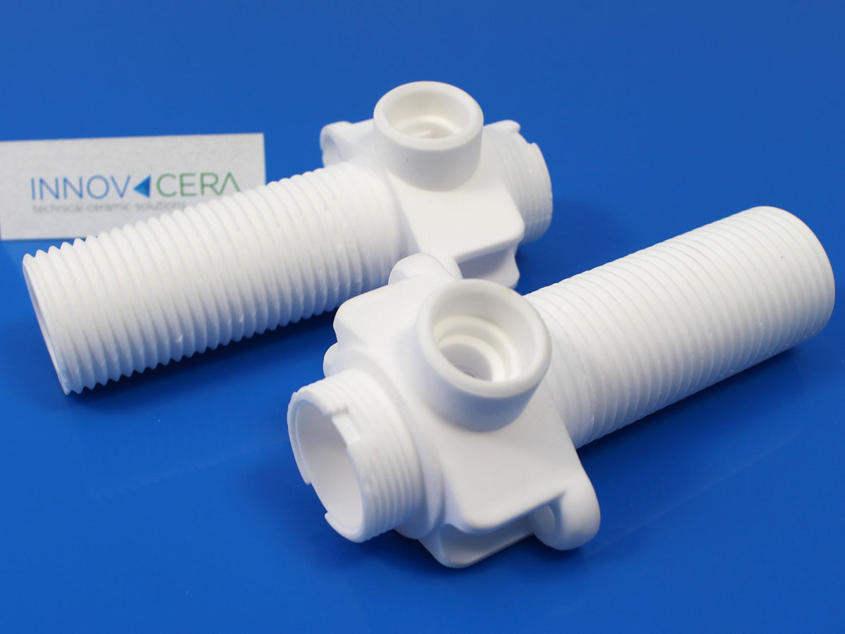 ceramic screw tube for fluid control
