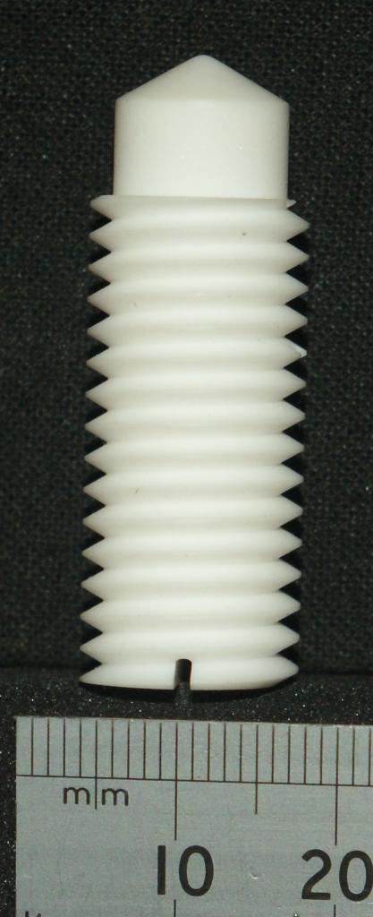 Machinable Glass Ceramic Screw