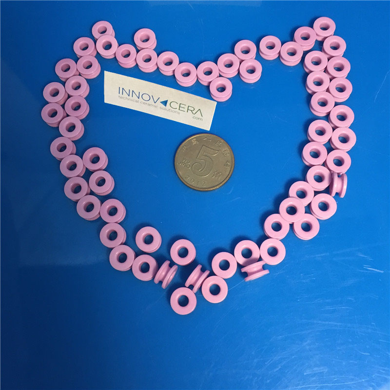 Pink Alumina Ceramic Textile Roller Guides Eyelet