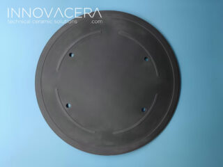 Hot pressed aluminum nitride ceramics for etching machines