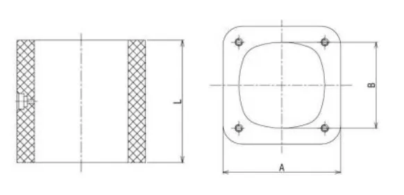 Square tube Ceramic Fuse Holder