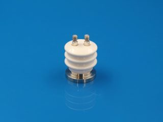 2 pin electrical feedthrough for vacuum coating system