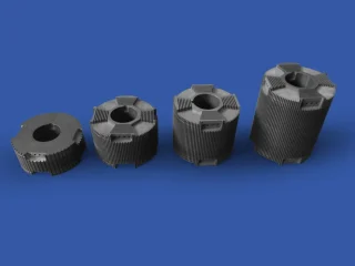 Supports for induction heating coils