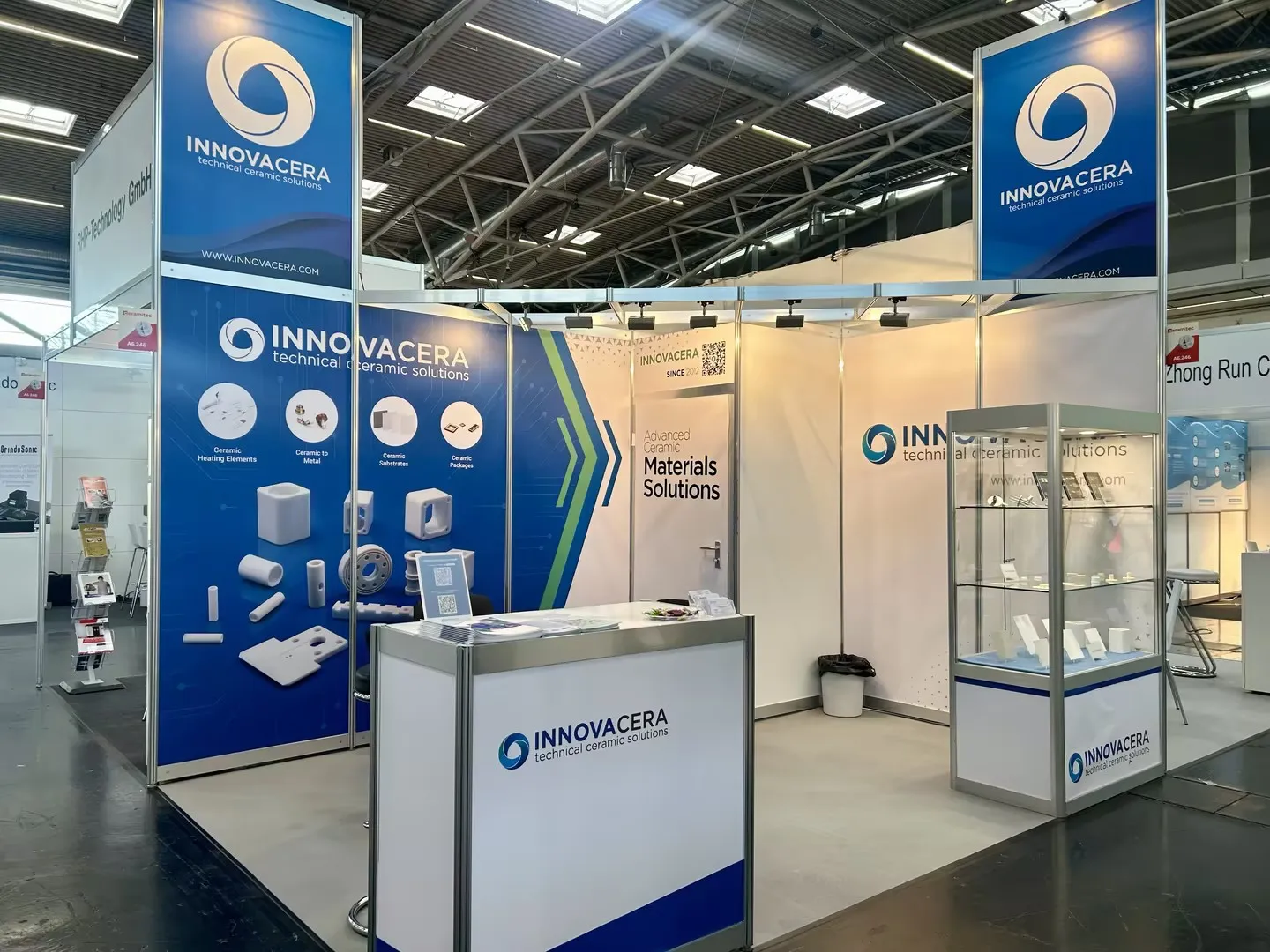 Photos of the INNOVACERA booth