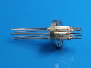 8-Pin 12kV 28 Amp CF2.75CF35 Copper Conductors High Voltage Ceramic Vacuum Feedthrough