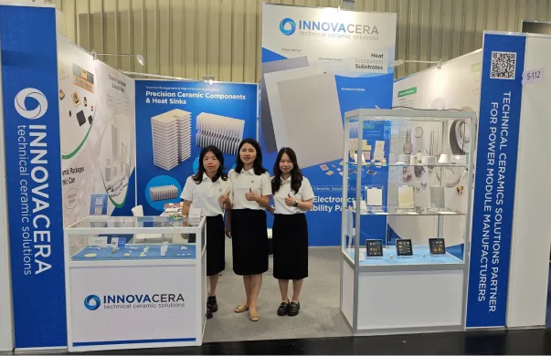 Team at international exhibition, showcasing ceramic substrate solutions Team at international exhibition, showcasing ceramic substrate solutions