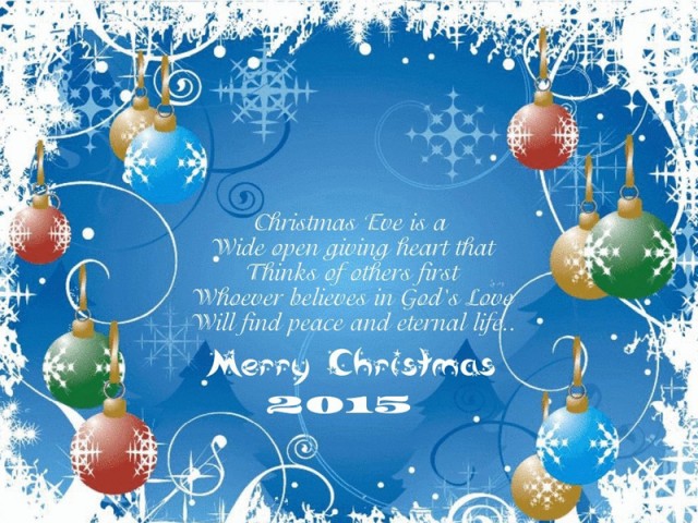 Merry Christmas and Happy New Year 2015