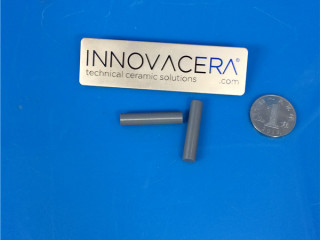 OD5X25MM Grey Silicon Nitride Ceramic Rods|Silicon nitride is a ceramic compound composed of silicon and nitrogen. It can exist in different crystalline structures, and its properties can be influenced by factors like the purity of the material and the specific additives used. Silicon nitride ceramics can be grey, black, or another color depending on factors like the specific manufacturing processes,