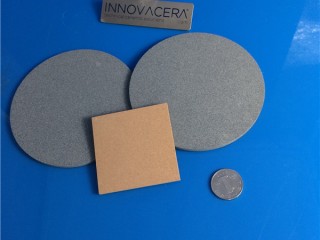Porous Ceramic Disc And Plates|Porous ceramic discs and plates are specialized ceramic components designed with a network of interconnected pores. The base material is typically a ceramic with specific properties depending on the i…