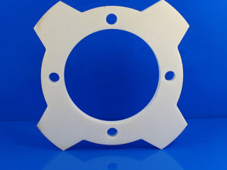 Zirconia Disc With 4 Holes|A zirconia disc with 4 holes likely refers to a circular disk-shaped component made from zirconia ceramic material, and it has four holes drilled or designed into its structure. Industrial Components: – In industrial settings, zirconia discs with holes could be used as components in machinery or equipment where zirconia’s hardness and wear resistance are