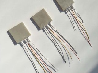 What kind of heating element can have a built-in K-type thermocouple?