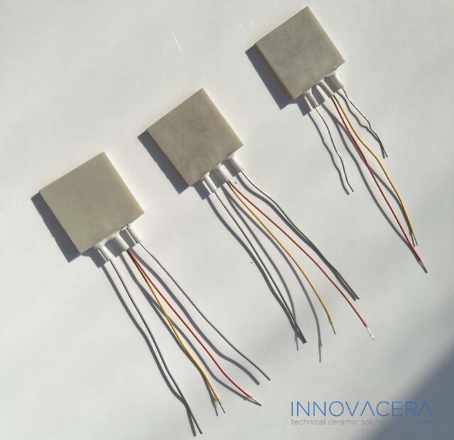What kind of heating element can have a built-in K-type thermocouple?