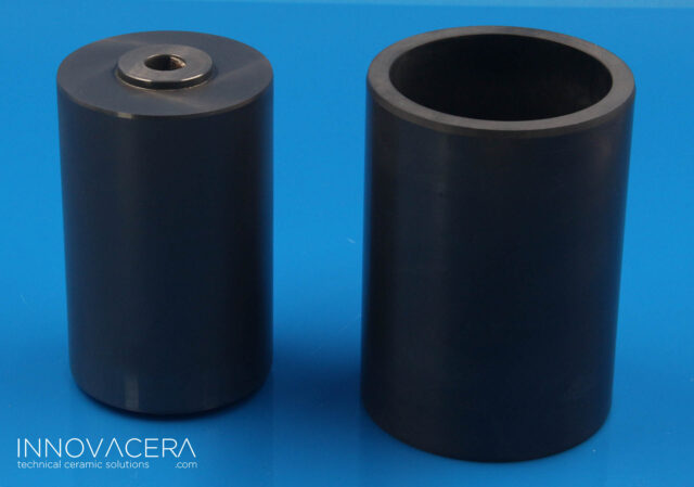 Pistón y émbolo cerámicos de carburo de silicio y nitruro de silicio para el llenado de resina epoxi