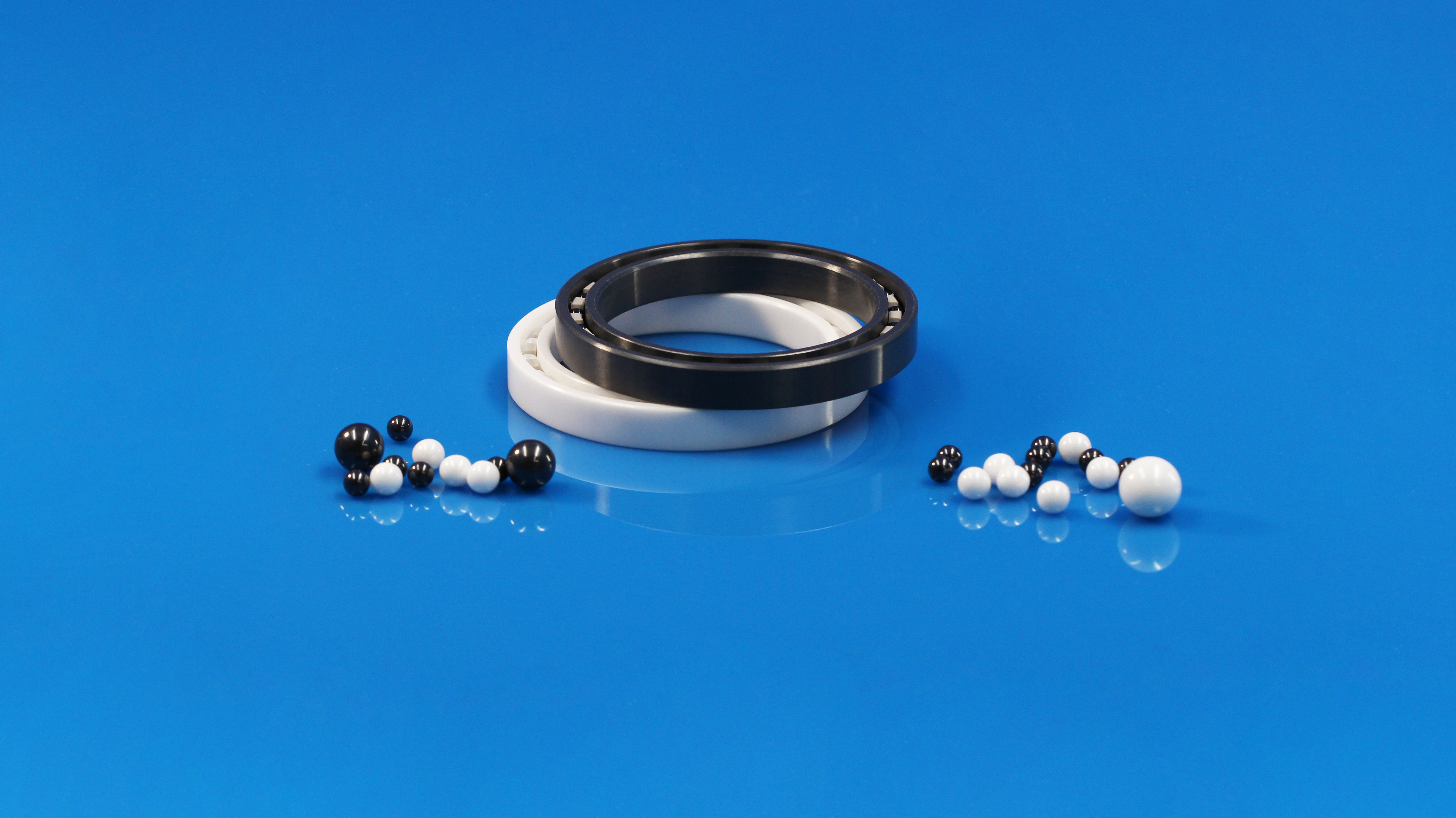Zirconia full ceramic bearing for corrosive and washdown equipment