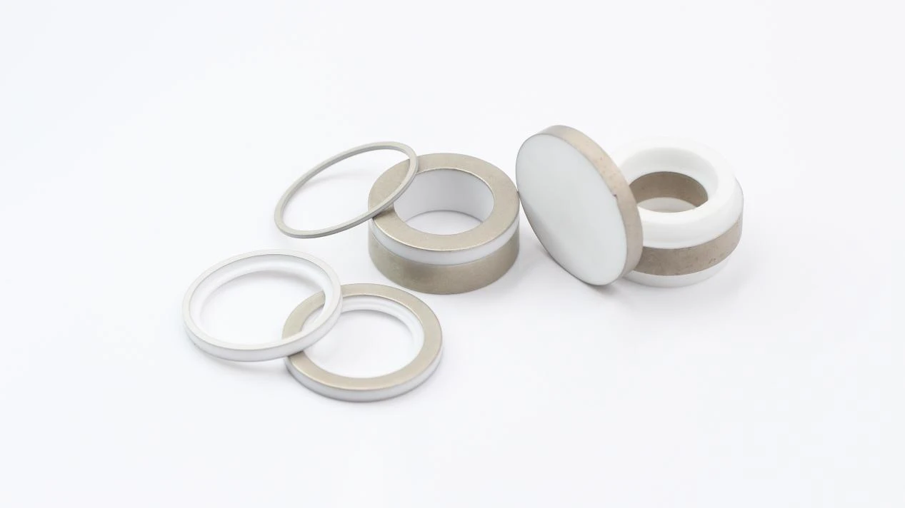 Metallized ceramic ring