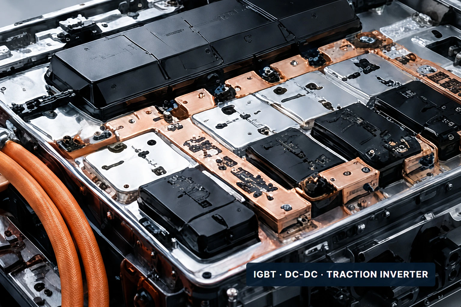 電気自動車IGBT、DC-DCコンバーター、トラクションインバーターのパワーエレクトロニクス応用例