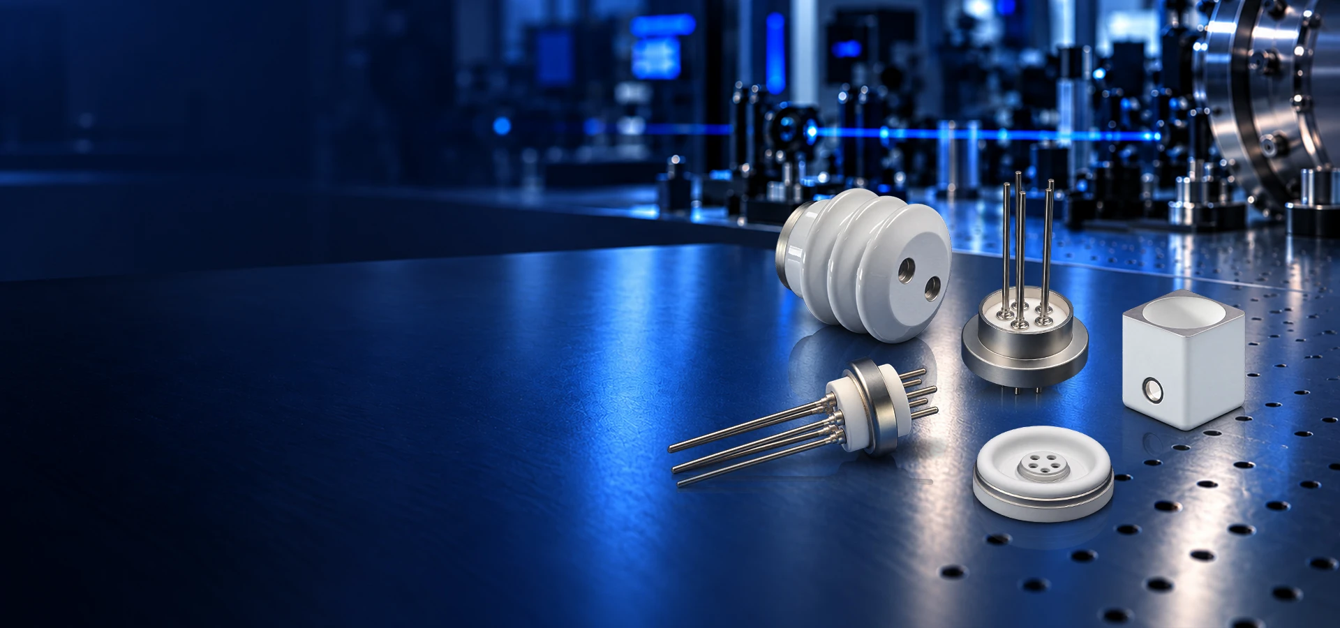 Ceramic-to-Metal Components for Electrodes and Detector Systems