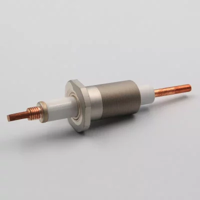 Water-cooled power feedthroughs