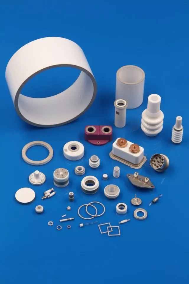 Metallized ceramic parts
